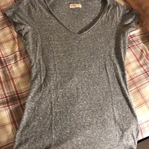 Grey Hollister v-neck shirt